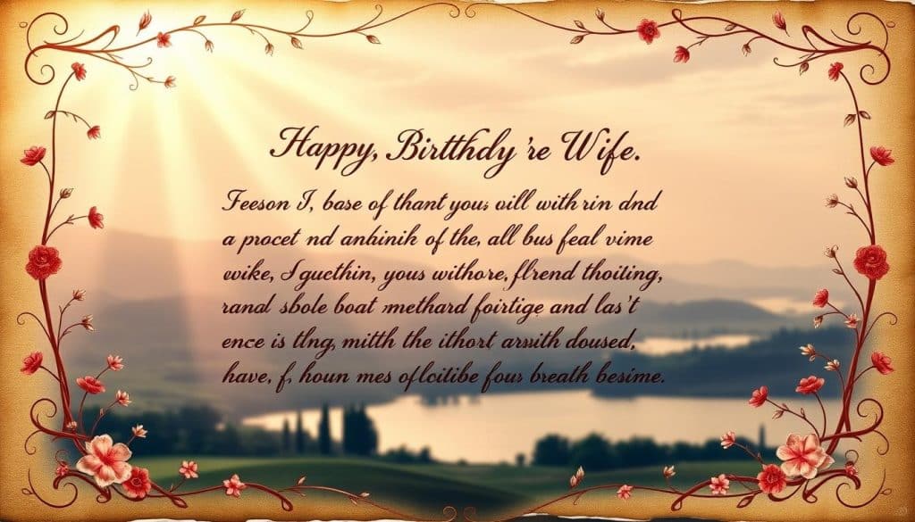 Geburtstagsgedicht für die Ehefrau