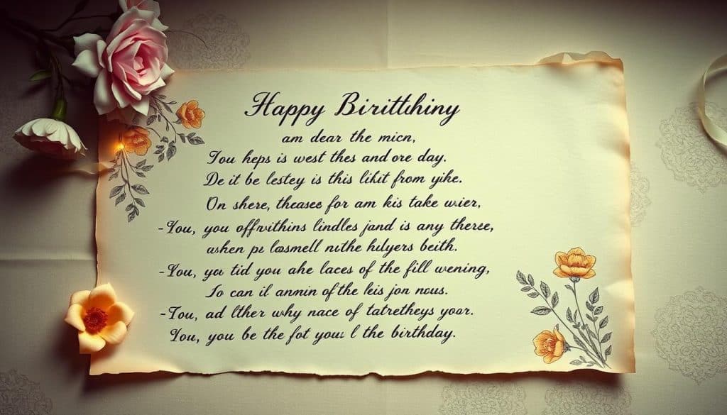 Geburtstagsgedicht mit persönlicher Note