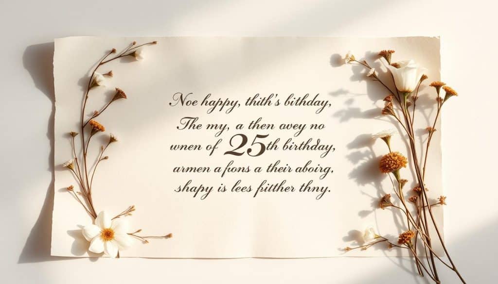Geburtstagsgedicht zum 25. Geburtstag