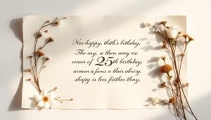 Geburtstagsgedicht zum 25. Geburtstag