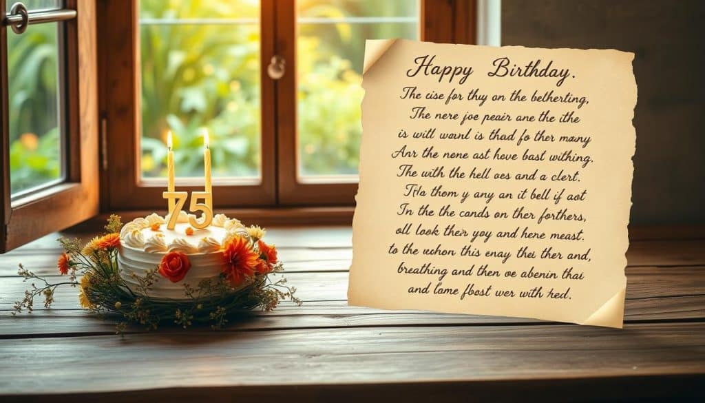 Geburtstagsgedicht zum 75. Geburtstag