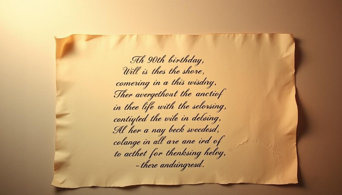 Geburtstagsgedicht zum 90. Geburtstag
