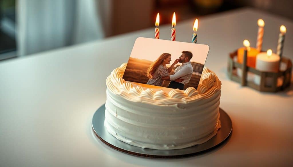 Geburtstagskuchen mit Foto