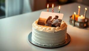 Geburtstagskuchen mit Foto