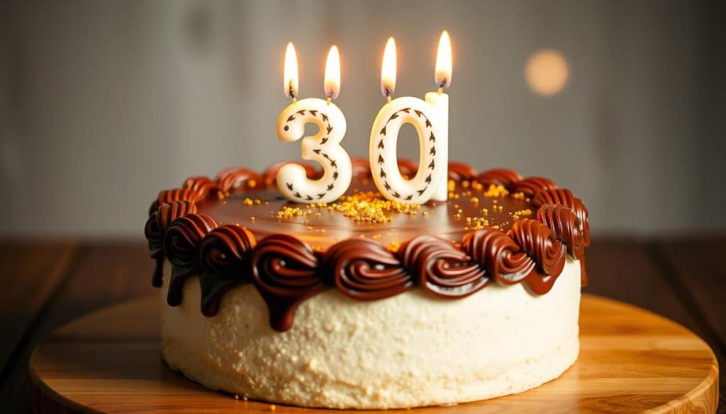 Geburtstagskuchen zum  30. Geburtstag
