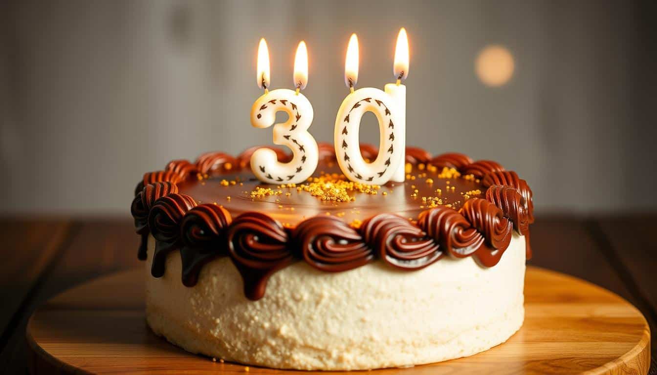 Geburtstagskuchen zum  30. Geburtstag