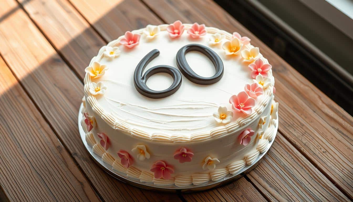 Geburtstagskuchen zum  60. Geburtstag