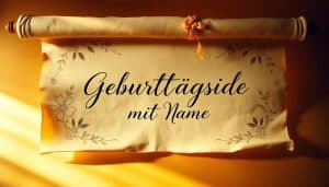 Geburtstagslied mit Namen