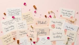 Geburtstagssprüche für Glückwunschkarten