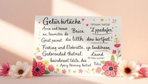 Geburtstagssprüche für Karten