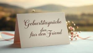 Geburtstagssprüche für den Freund