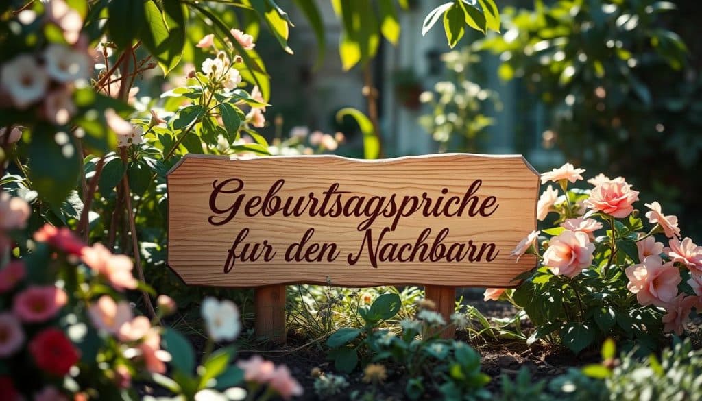Geburtstagssprüche für den Nachbarn