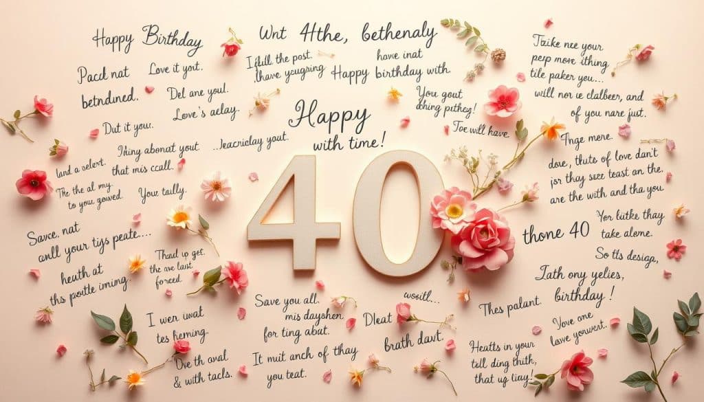 Geburtstagssprüche zum 40. Geburtstag
