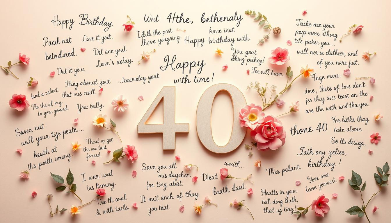 Geburtstagssprüche zum 40. Geburtstag