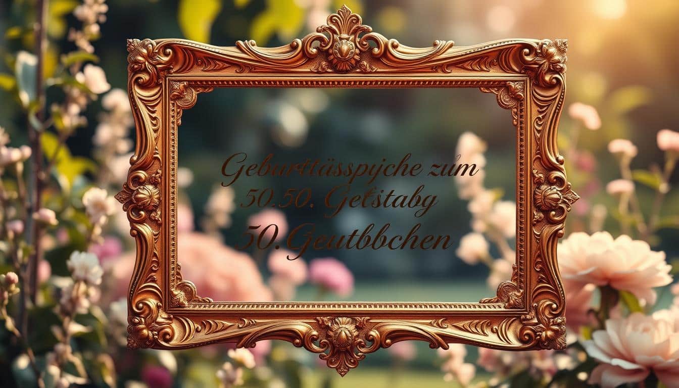 Geburtstagssprüche zum 50. Geburtstag
