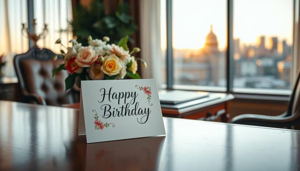 Geburtstagswünsche für die Chefin