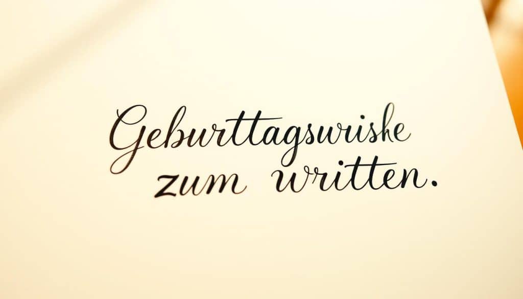 Geburtstagswünsche zum Schreiben