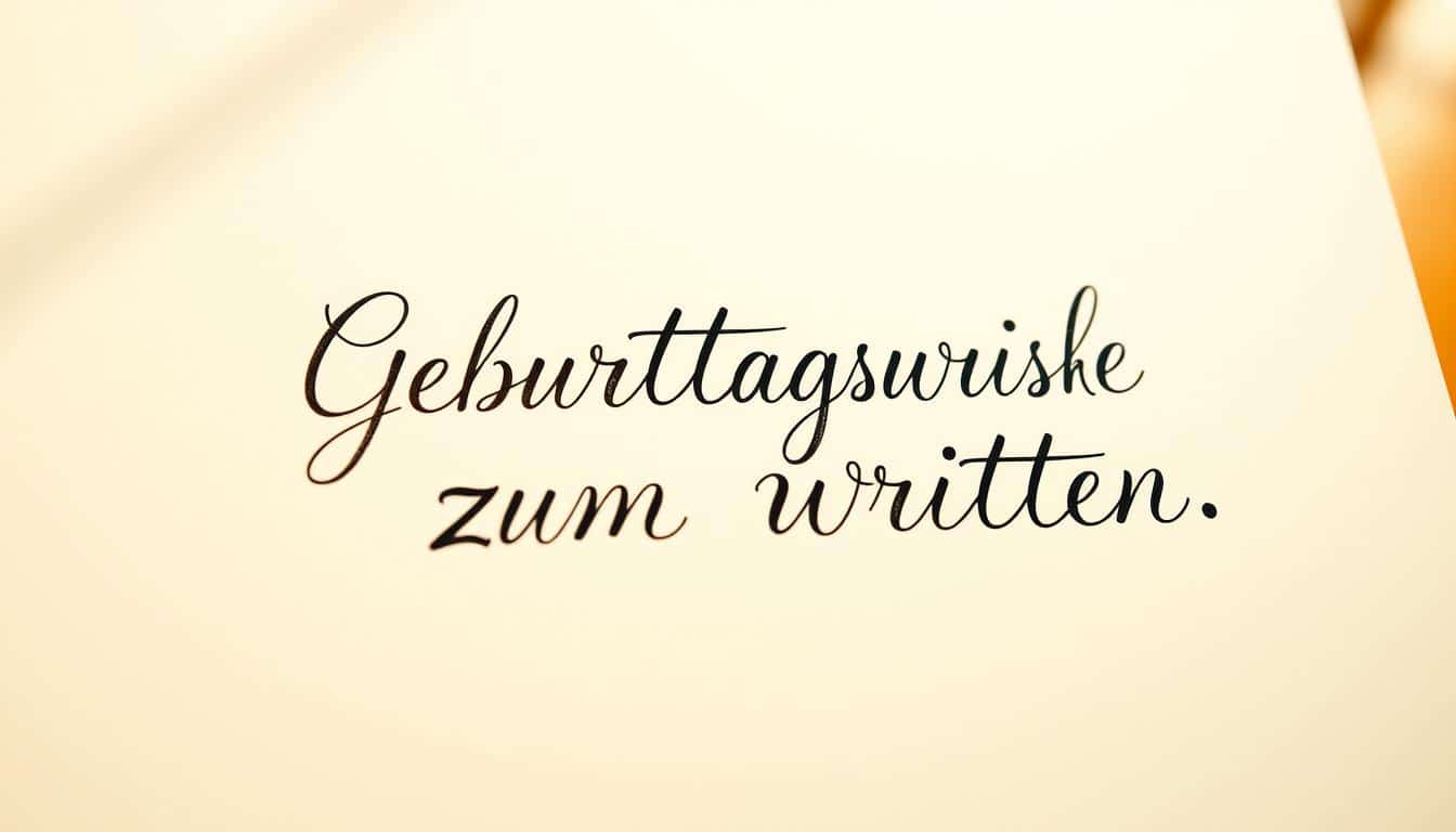Geburtstagswünsche zum Schreiben