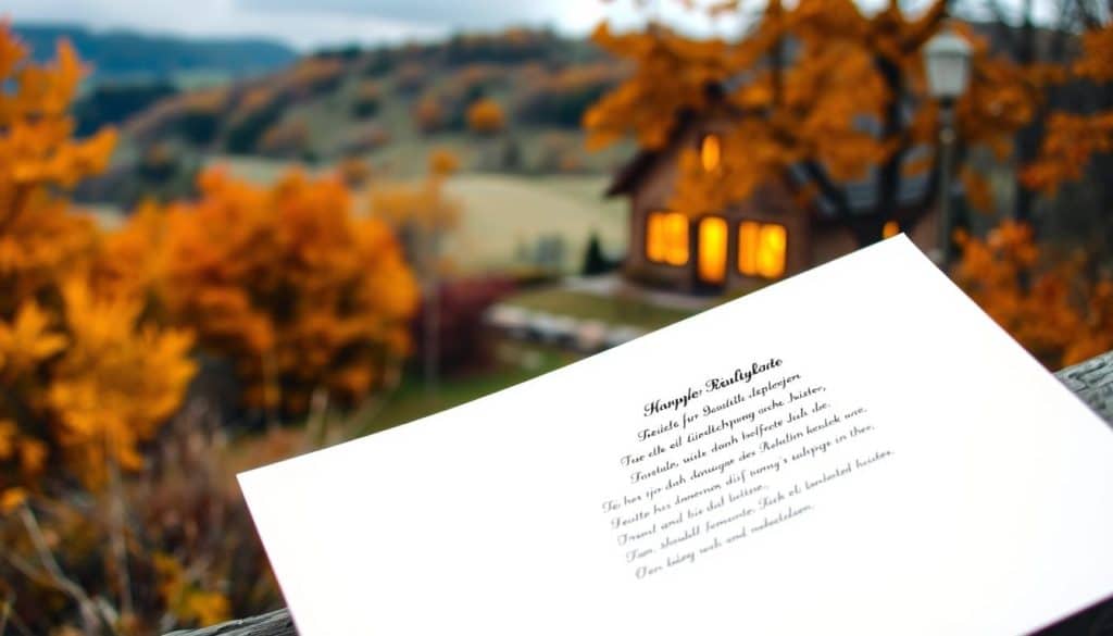 Gedichte für Geburtstagskarte