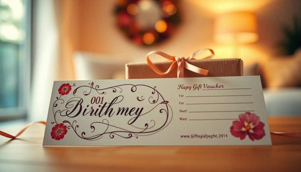 Geschenkidee Gutschein Geburtstag für eine Frau
