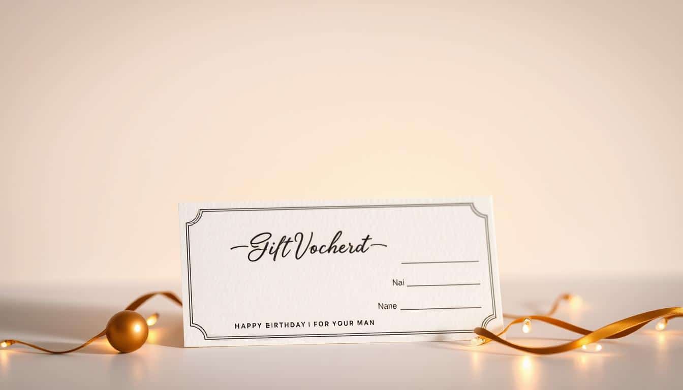 Geschenkidee Gutschein Geburtstag für einen Mann