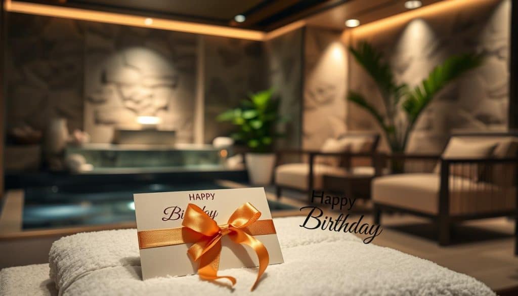 Gutschein für ein Spa zum Geburtstag