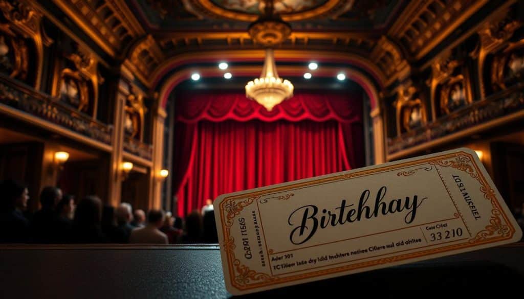 Gutschein für ein Theater zum Geburtstag