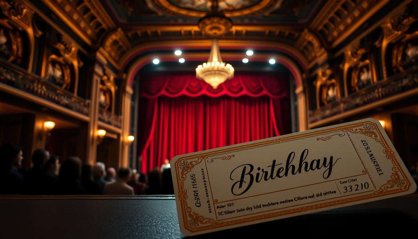 Gutschein für ein Theater zum Geburtstag