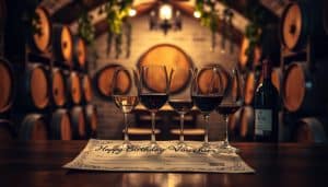 Gutschein für eine Weinprobe zum Geburtstag