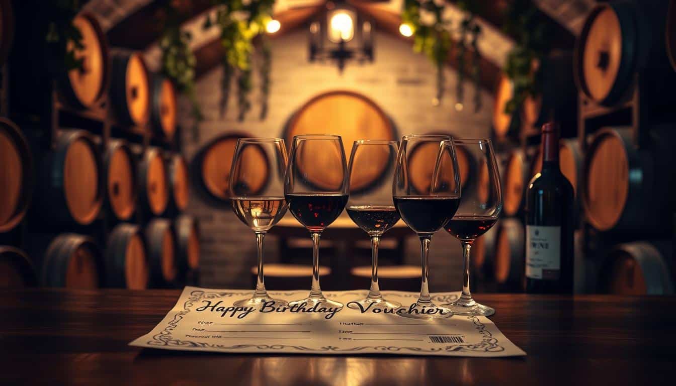 Gutschein für eine Weinprobe zum Geburtstag