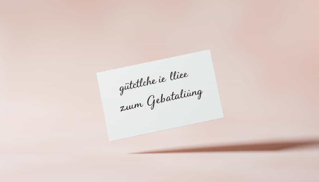 Gutschein für viele Läden zum Geburtstag