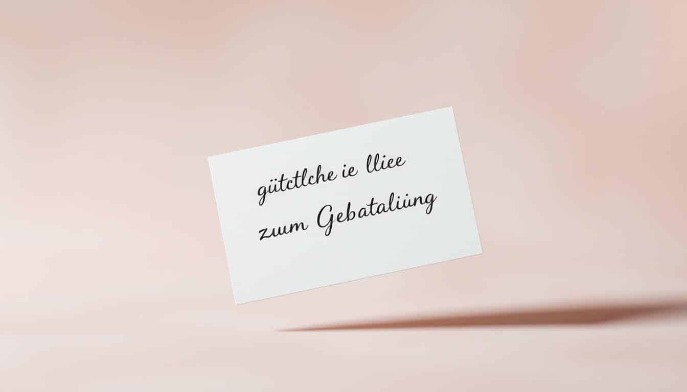 Gutschein für viele Läden zum Geburtstag