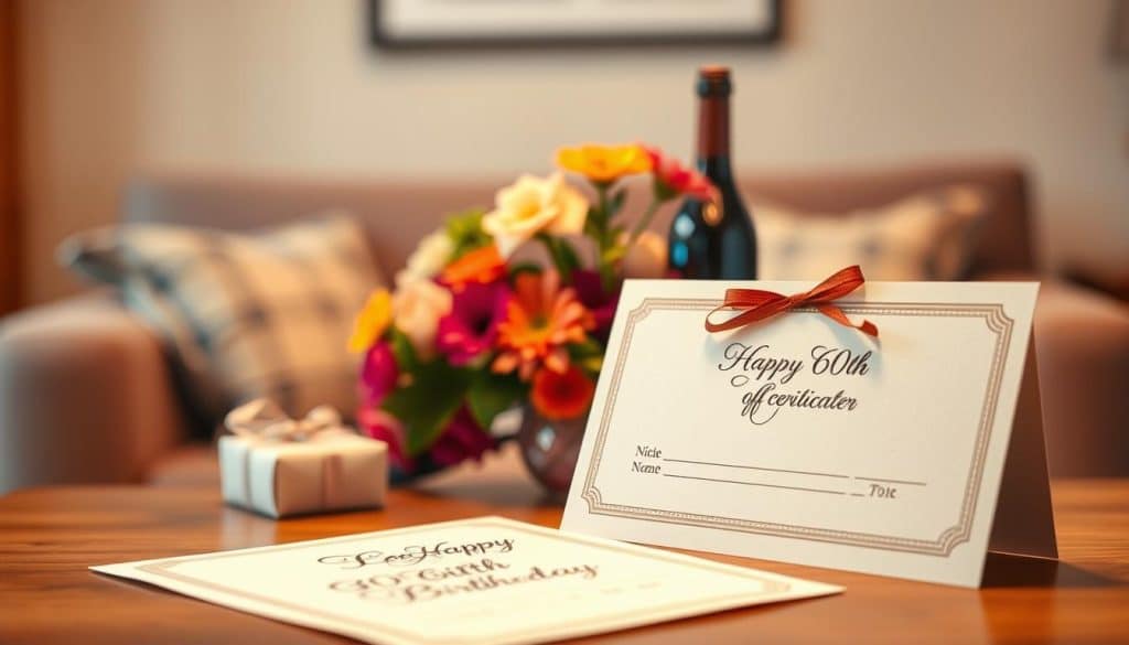 Gutschein zum 60. Geburtstag