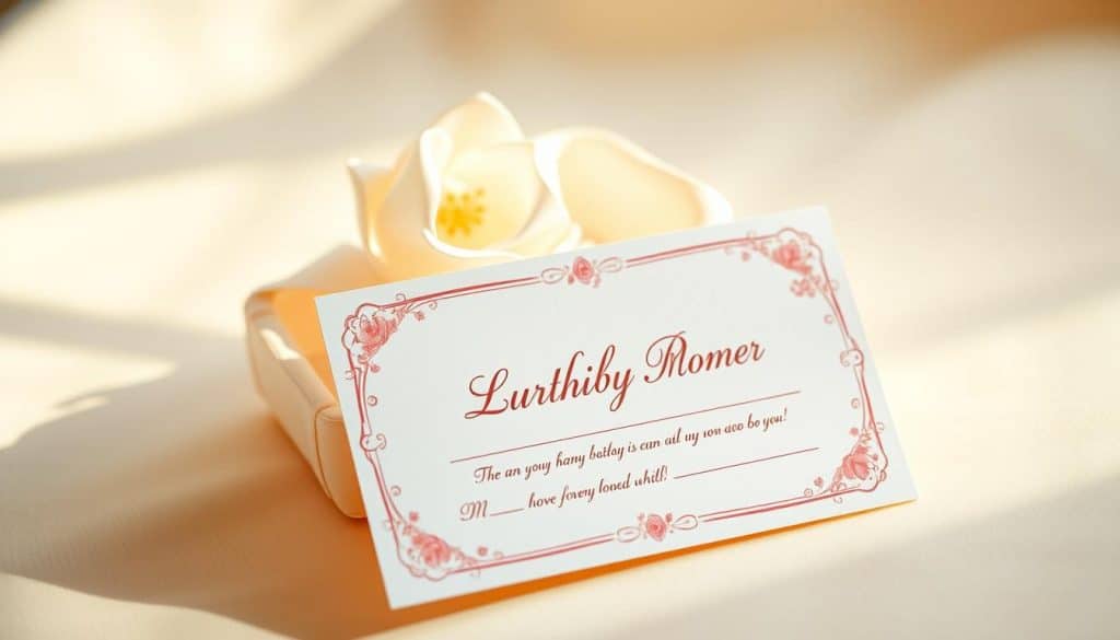 Gutschein zum Geburtstag für die Mutter