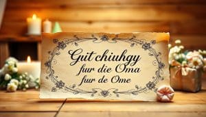 Gutschein zum Geburtstag für die Oma