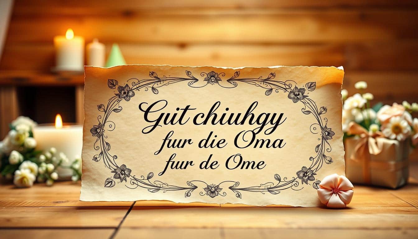 Gutschein zum Geburtstag für die Oma