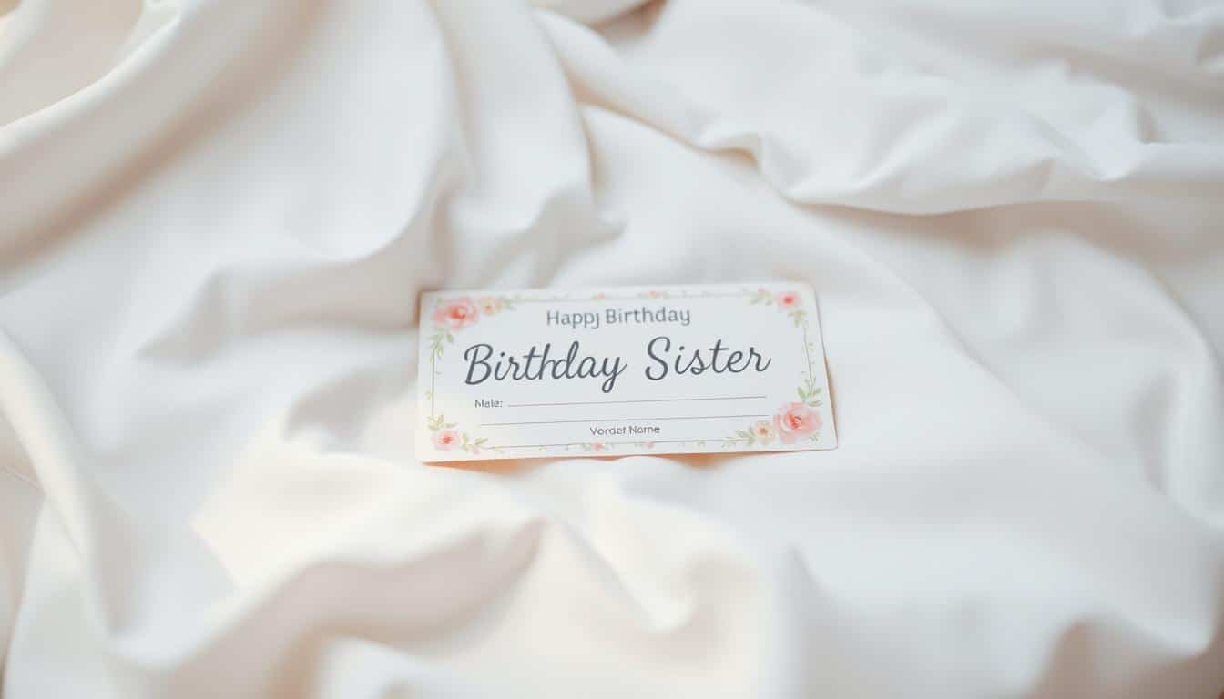 Gutschein zum Geburtstag für die Schwester