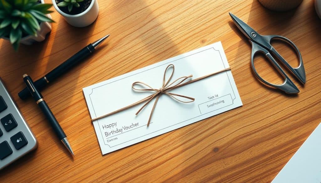Gutschein zum Geburtstag für einen Kollegen