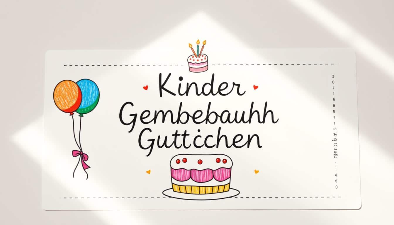 Kinder Geburtstag Gutschein
