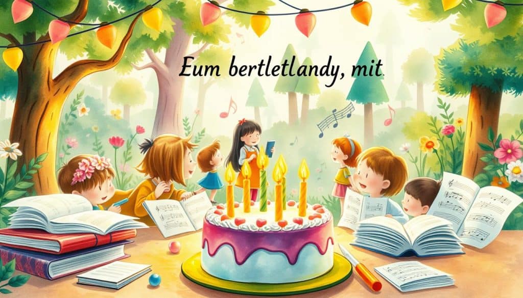 Kinderlieder zum Geburtstag mit Text