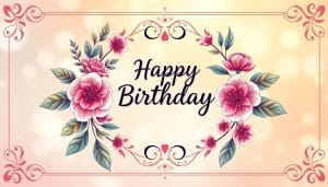 Klassische Sprüche Geburtstagskarte