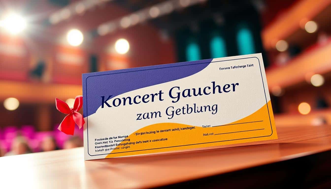 Konzert Gutschein zum Geburtstag