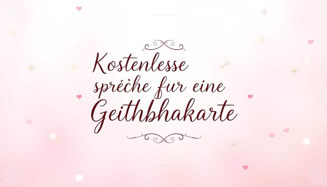 Kostenlose Sprüche für eine Geburtstagskarte