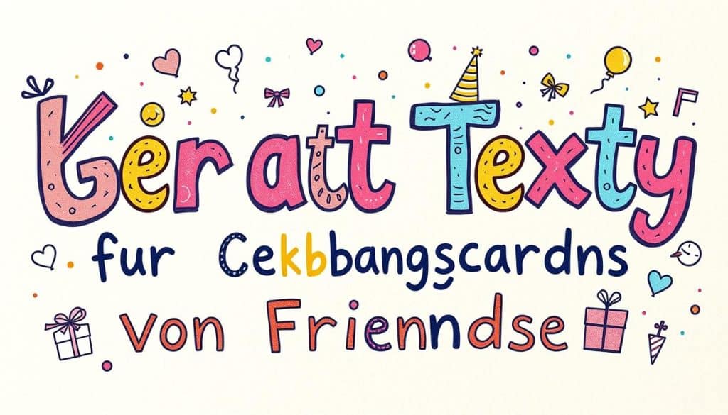 Kreative Texte für Geburtstagskarten von Freunden
