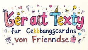 Kreative Texte für Geburtstagskarten von Freunden