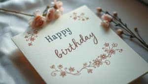 Liebevolle Sprüche Geburtstagskarte