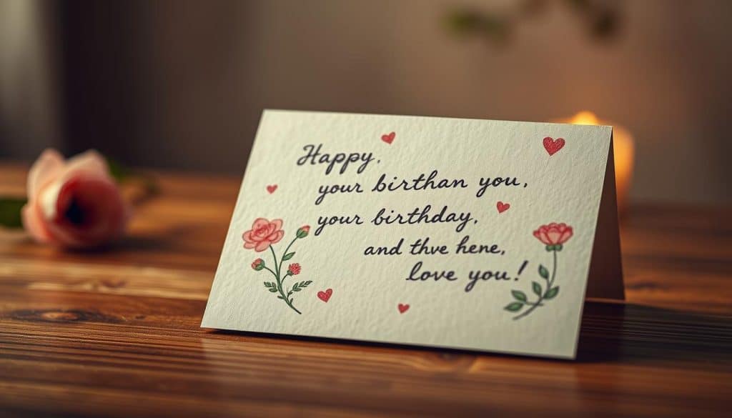 Liebevolle Texte für Geburtstagskarte für den Partner