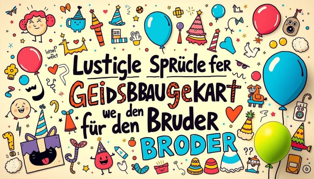 Lustige Sprüche für Geburtstagskarte für den Bruder