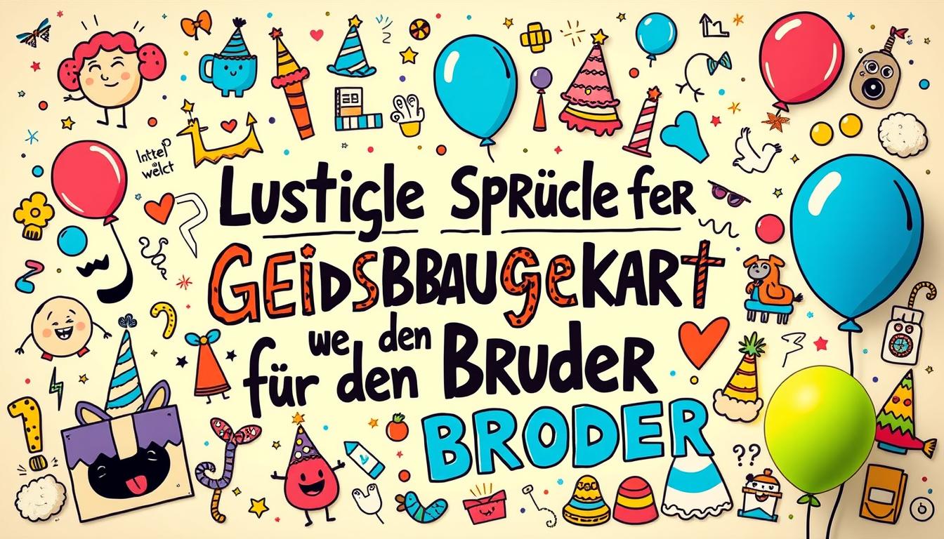 Lustige Sprüche für Geburtstagskarte für den Bruder