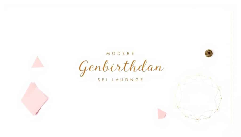 Moderne Geburtstagseinladung